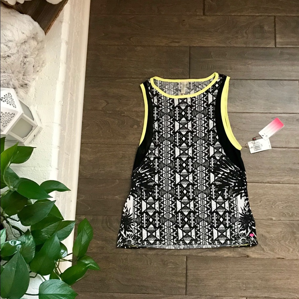 Pink lotus workout tank